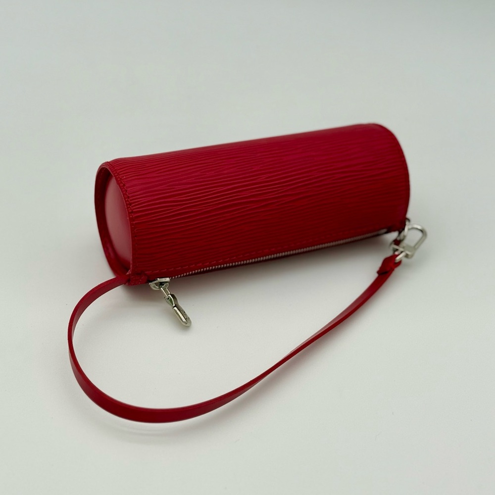 Louis Vuitton Castilian Red Epi Pochette - Picture 14 of 15